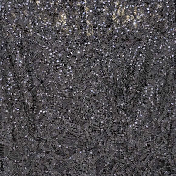 SL Fashion Navy Sewing Lace Formal Dress, 8 - Picture 9 of 9